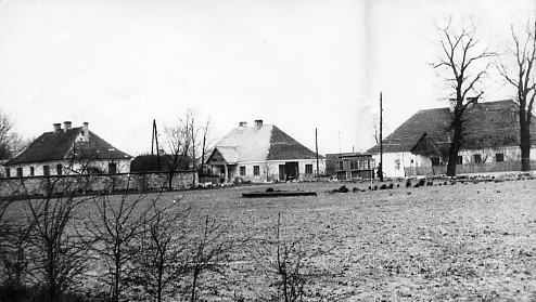 Widok na centrum Maluszyna sprzed 1975 r.Foto p. Wróblewski.